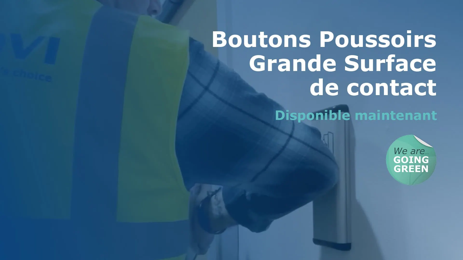 bouton poussoir grande sufrace de contact par CDVI